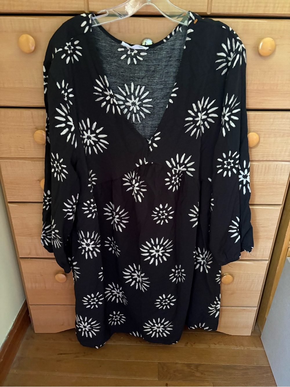 Primark Black Floral Burst Dress
